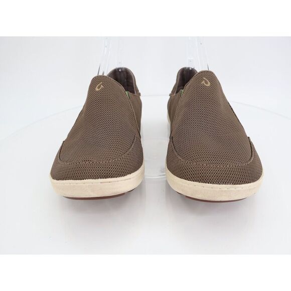 Olukai Nohea Mesh Shoe Men's Size 10 Tan Brown Loafer Casual Slip On Convertible - Picture 3 of 10